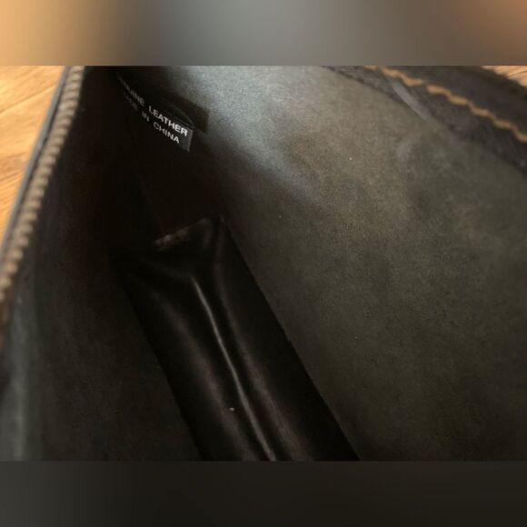 Kenneth Cole Structured Leather Pouch - Picture 6 of 7